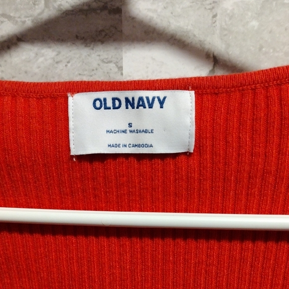 Old Navy Red Ribbed Sweater - Picture 2 of 4